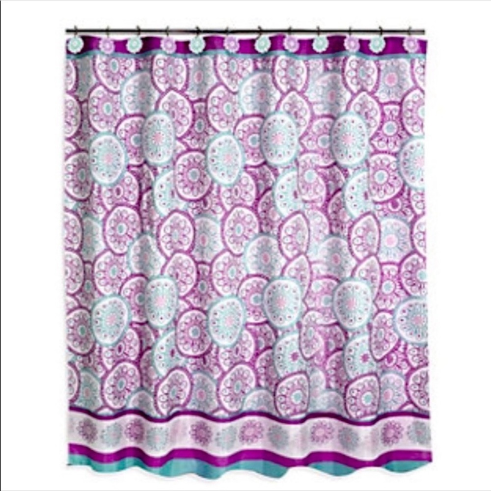 Decorative Toilet Seat Dream Wheels White Purple Teal Geometrical Floral - Picture 14 of 15